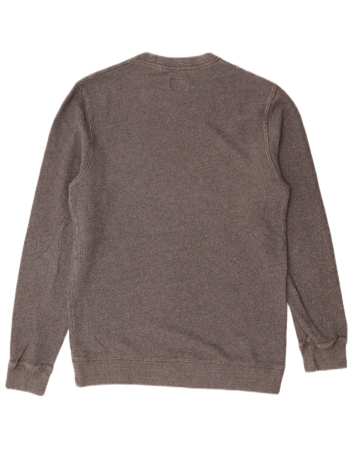 Jack Wills moletom gráfico masculino jumper médio algodão cinza