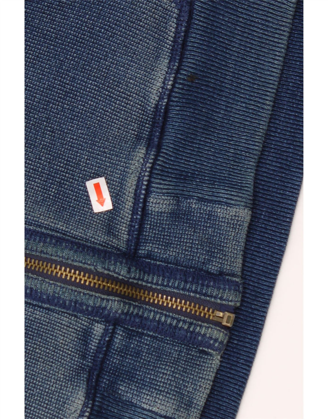 Suéter masculino com capuz e zíper FAT FACE algodão azul marinho médio