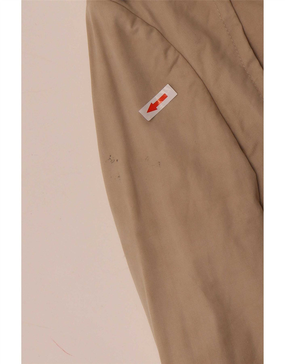 Trench coat feminino curto duplo breasted Massimo Dutti Reino Unido 14 médio bege
