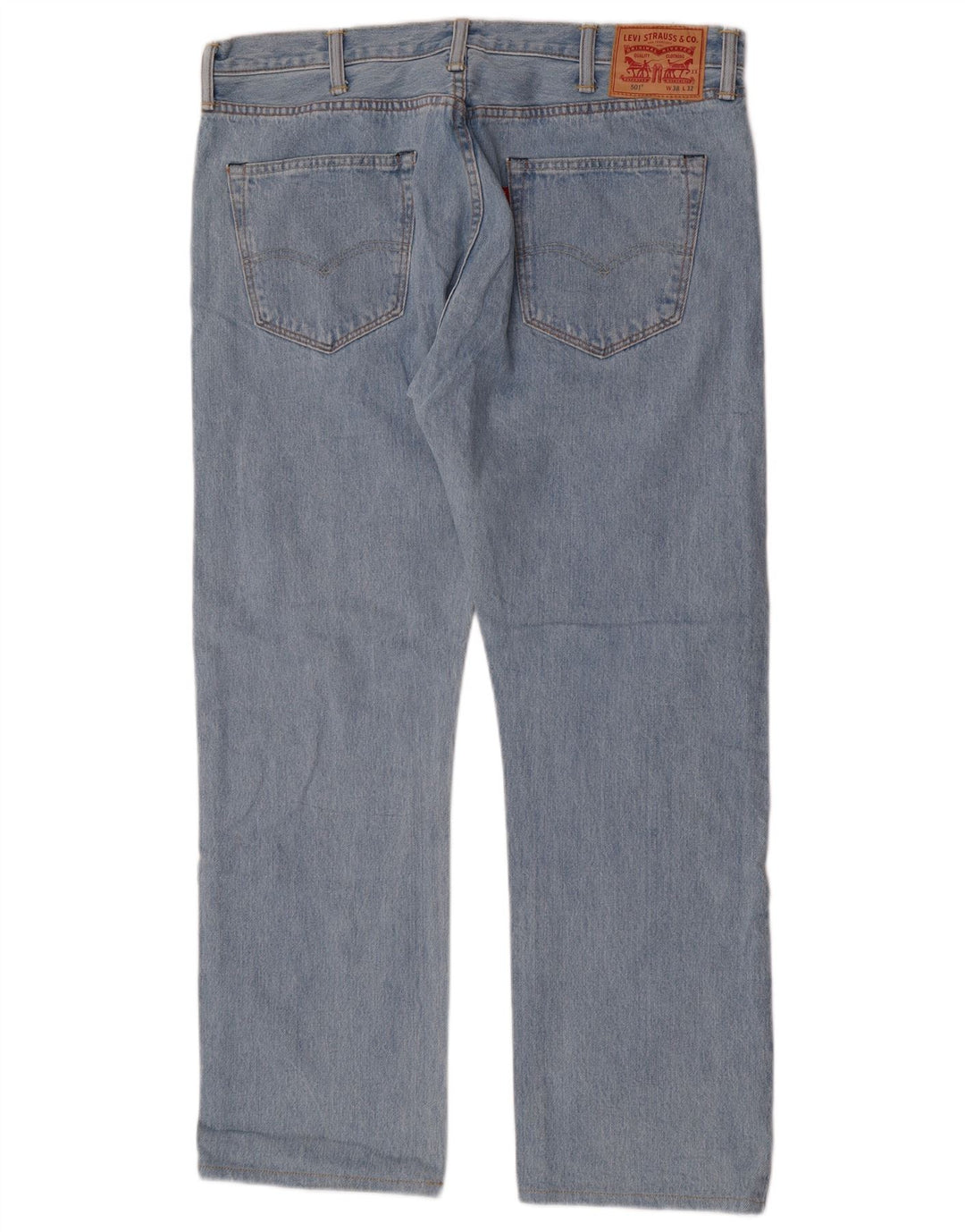 Calça jeans masculina Levi's 501 Straight W38 L29 azul algodão