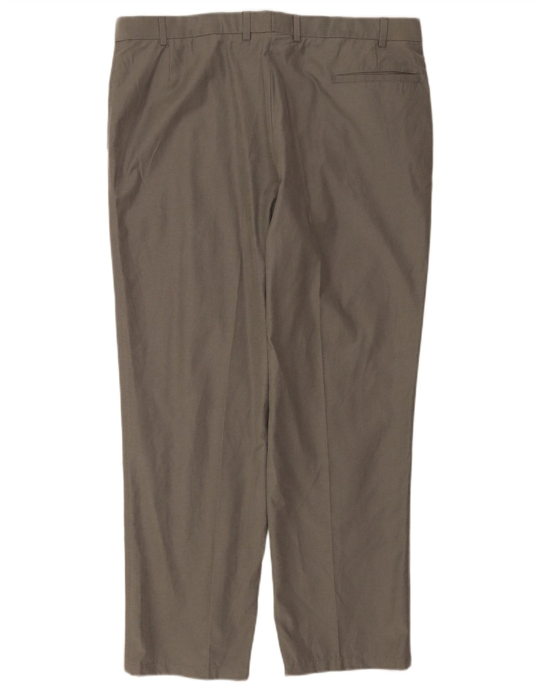 Calça masculina de terno reto Marks & Spencer W38 L29 algodão cinza