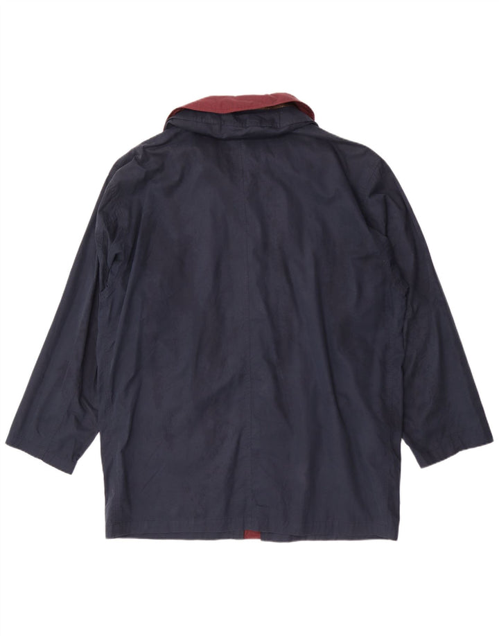 Jaqueta utilitária masculina com capuz Brooksfield IT 50 grande algodão azul marinho