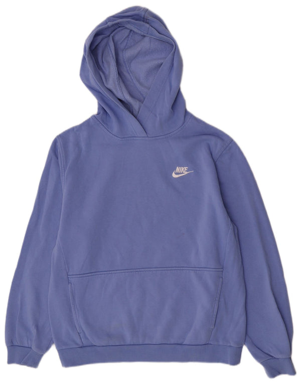 Jumper com capuz Nike Girls Regular Fit 13-14 anos XL azul algodão