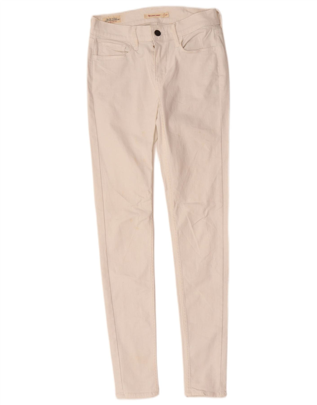 Calça jeans feminina Levi's 710 Super Skinny W27 L29 branca