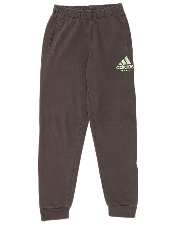 Adidas Mens Graphic Treino Calças Joggers Pequeno Algodão Cinza