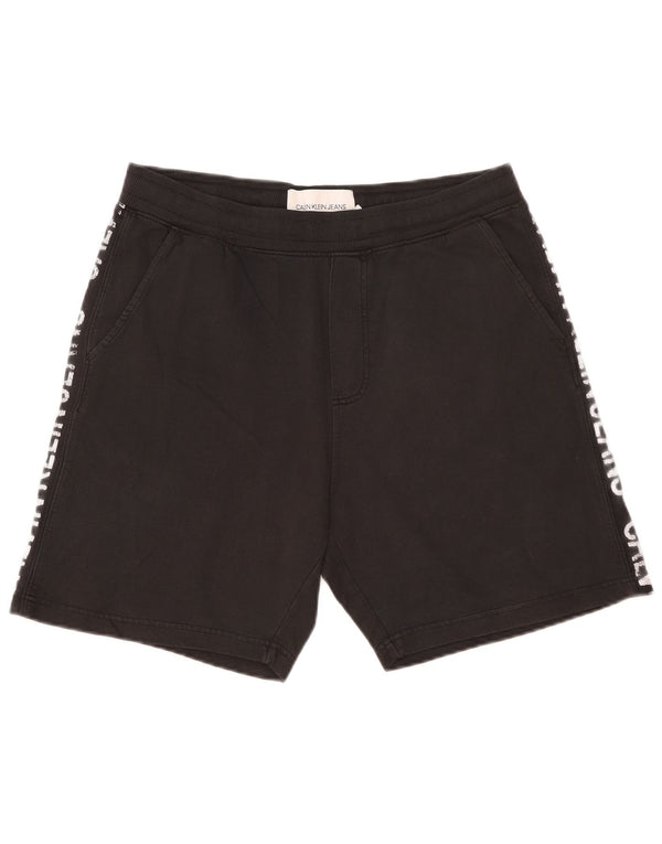 Shorts esportivos gráficos masculinos Calvin Klein XL algodão preto