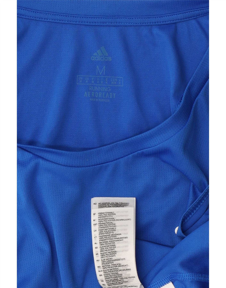 Adidas Mens Aeroready Graphic Vest Top Médio Azul Poliéster
