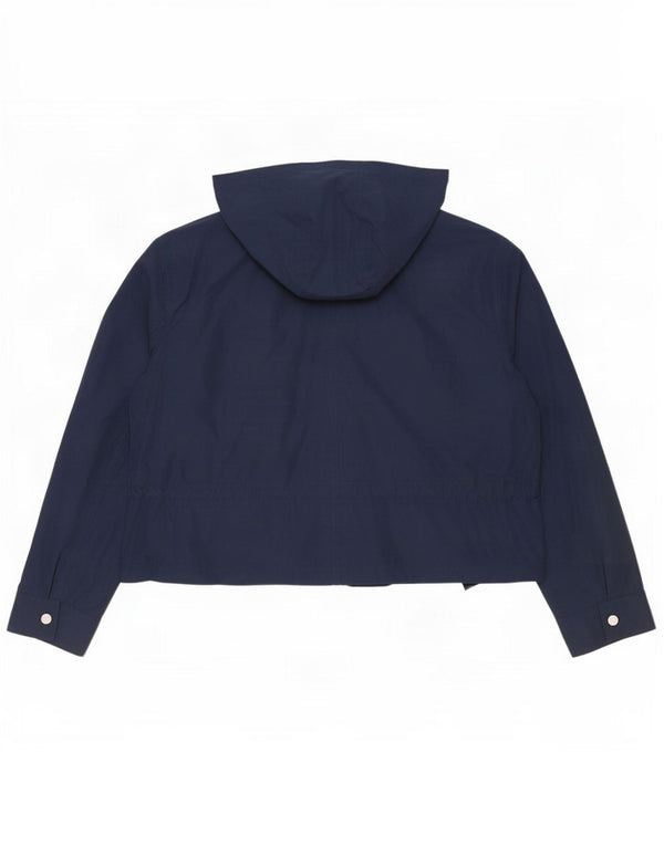 Jaqueta de chuva feminina Marks & Spencer com capuz e ajuste solto Reino Unido 16 grande azul marinho