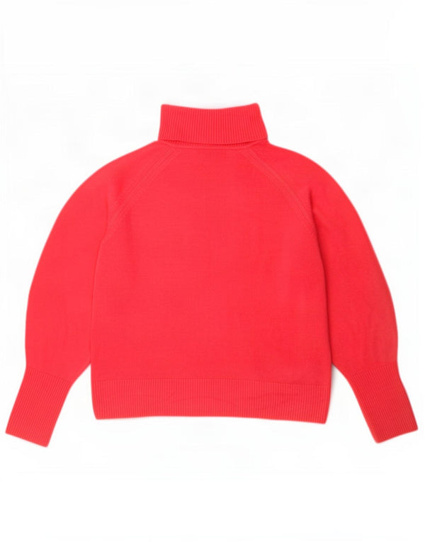 Suéter feminino Marks & Spencer com gola redonda Reino Unido 14 acrílico rosa médio