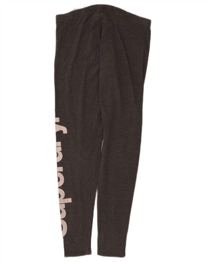 Leggings gráficas femininas Superdry UK 8 pequeno algodão cinza