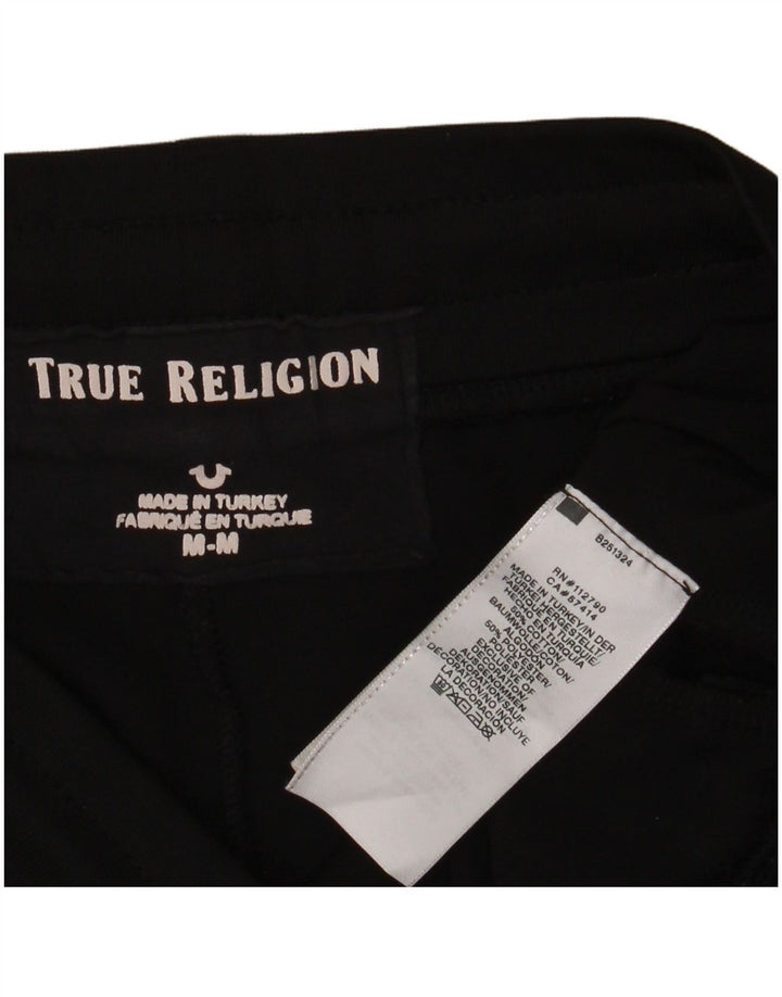 TRUE RELIGION Calças de treino femininas Joggers UK 14 Médio Preto