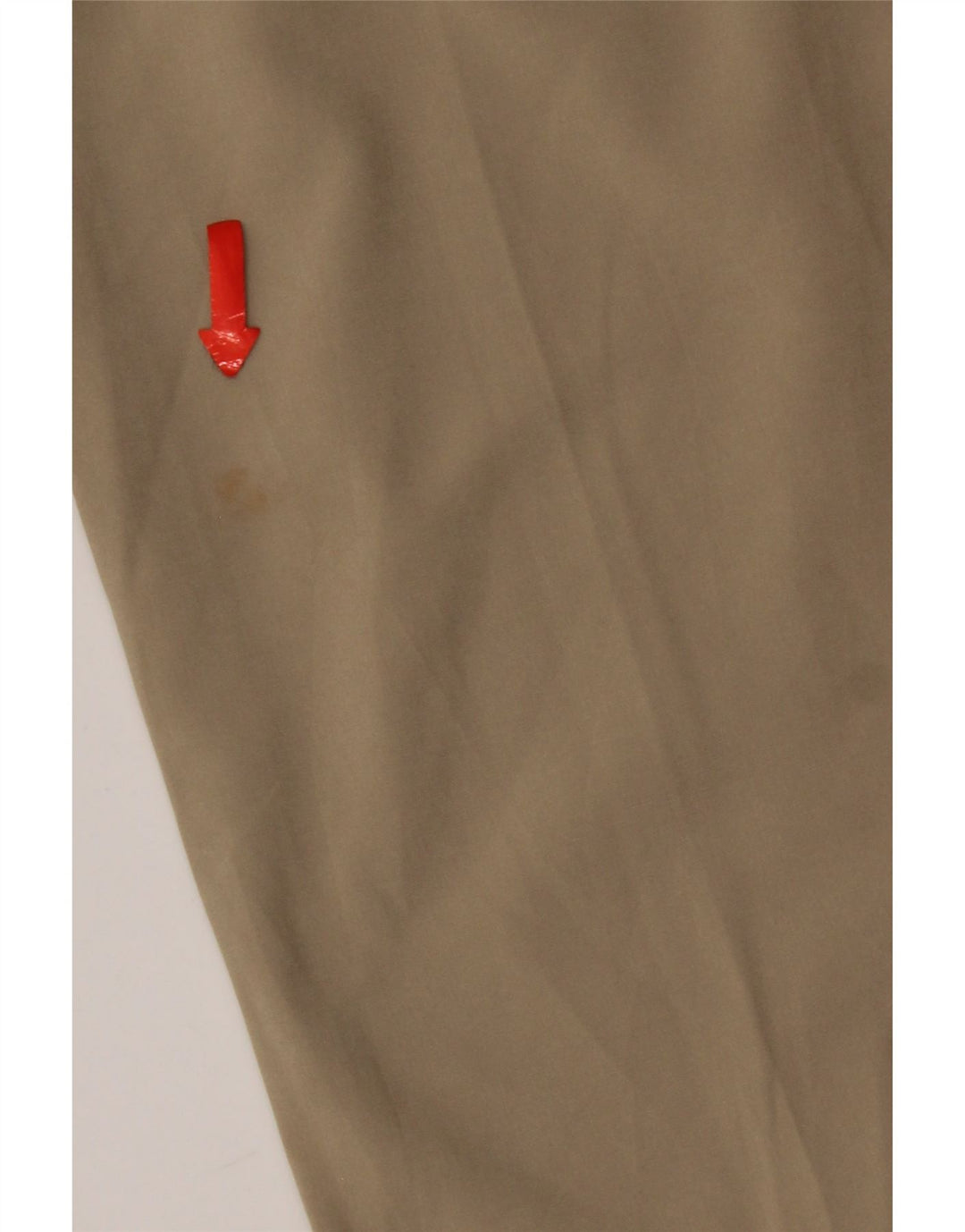 Calça chino reta feminina Izod W32 L30 poliéster bege