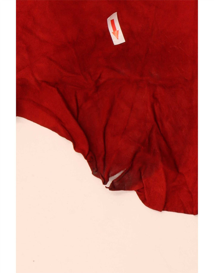 Camisa feminina de camurça Conbipel IT 44 couro vermelho médio