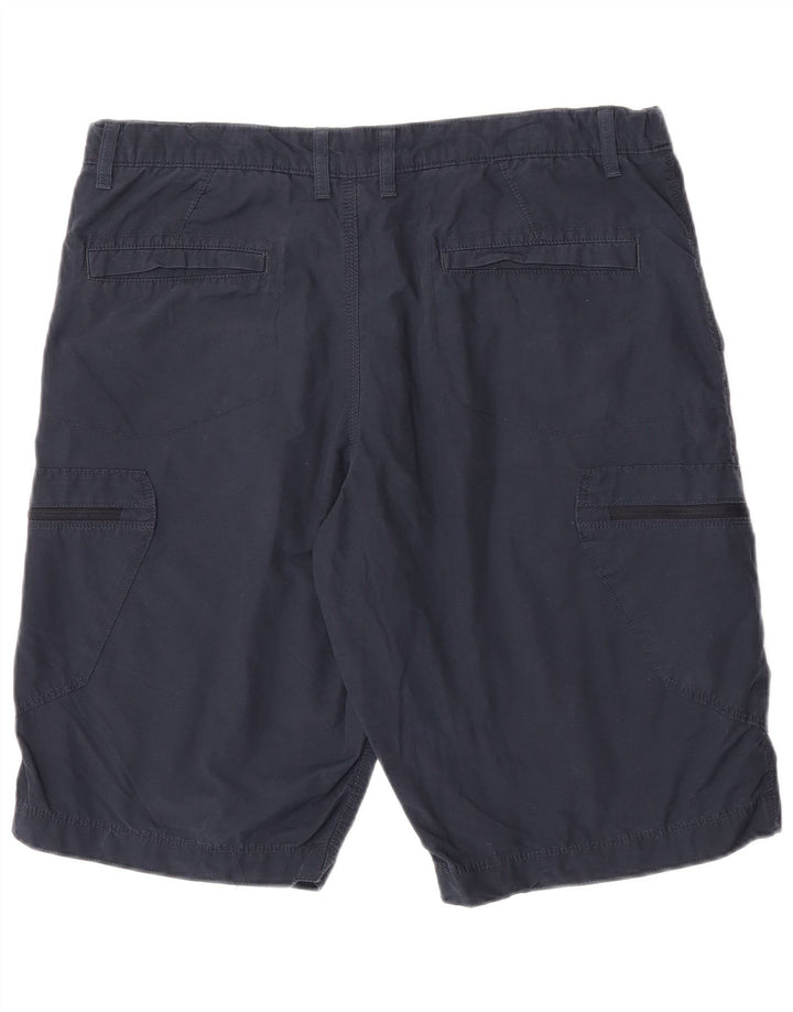 Shorts cargo masculino Marks & Spencer W36 grande algodão azul marinho