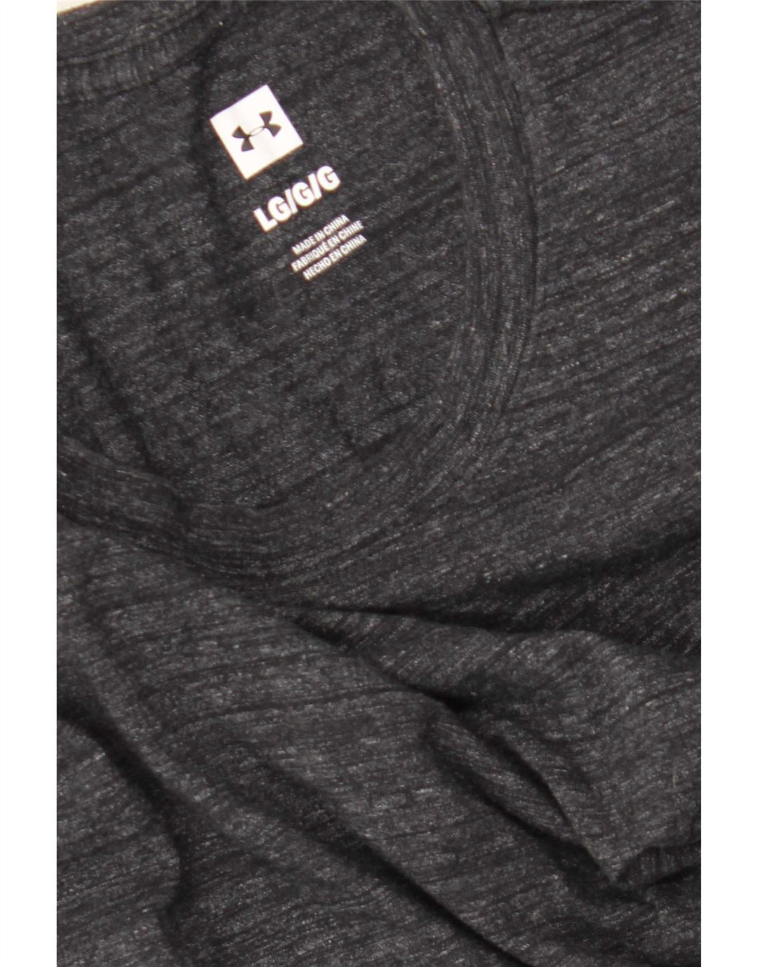 Under Armour Masculino Top Manga Longa Grande Cinza Salpicado