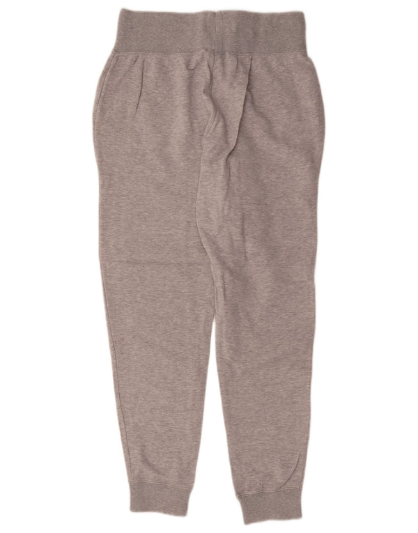 Calças de treino femininas Adidas Joggers UK 12 algodão cinza médio