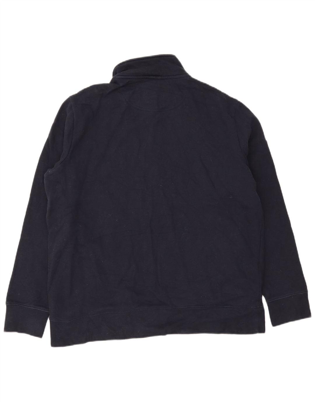 Suéter masculino Marks & Spencer com zíper e gola XL azul marinho algodão