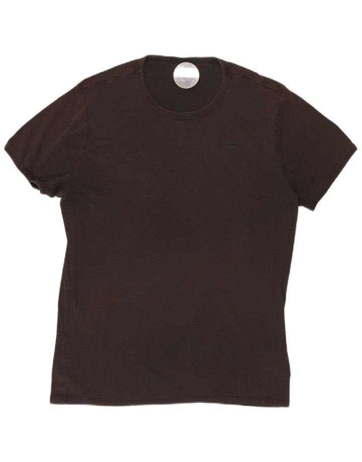 Camiseta masculina G-STAR grande algodão preto