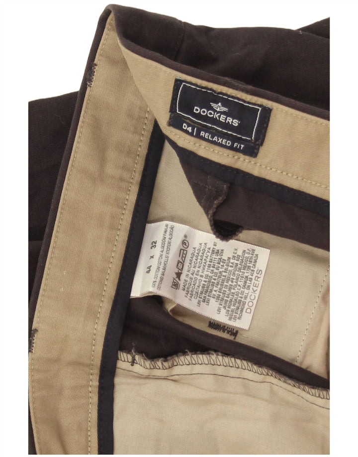 Calça Chino Masculina DOCKERS Pegged W44 L32 Algodão Preto