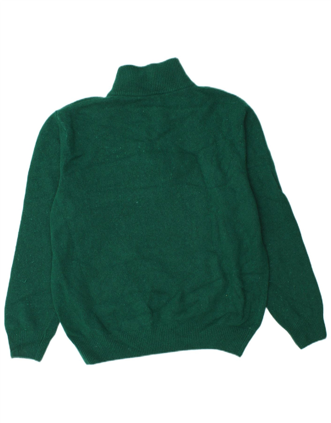 Suéter masculino Kappa com zíper e gola grande verde