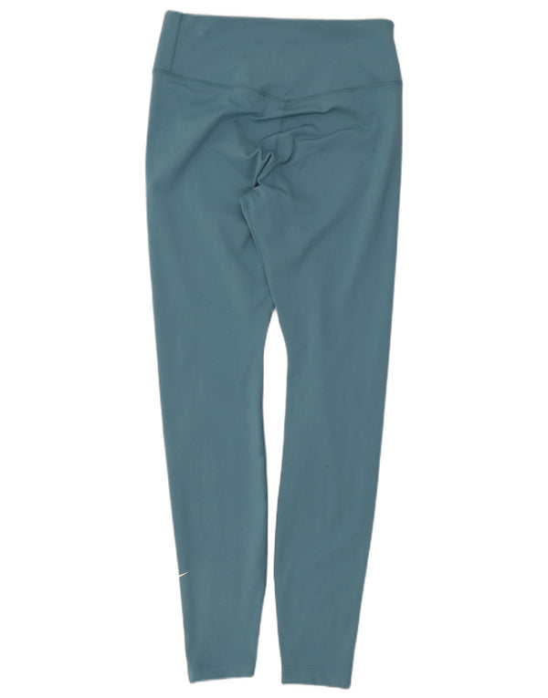 Leggings Nike Dri Fit Feminino UK 8 Pequeno Azul Poliéster