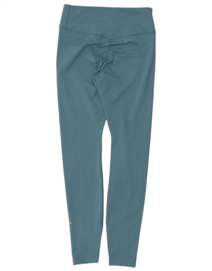 Leggings Nike Dri Fit Feminino UK 8 Pequeno Azul Poliéster