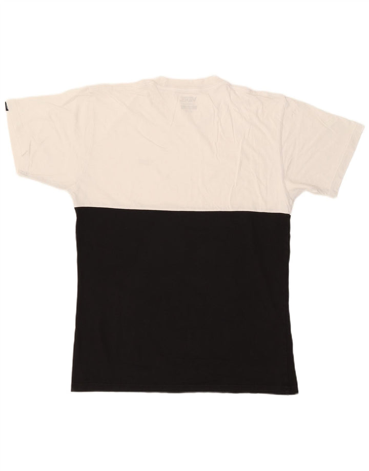 Camiseta masculina VANS Classic Fit Top médio preto colorblock algodão