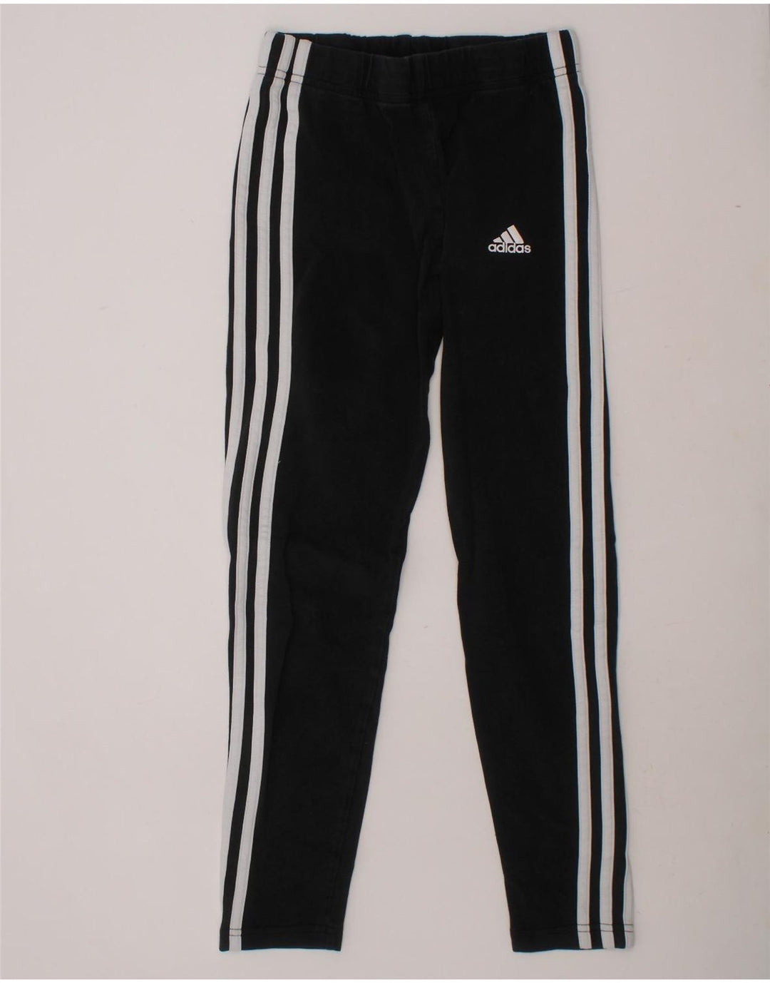 ADIDAS Girls Leggings 11-12 Years Black Cotton Vintage Adidas and Second-Hand Adidas from Messina Hembry 
