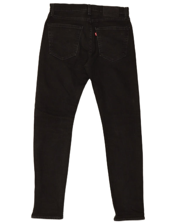 Levi's Mens Slim Jeans W30 L29 Algodão Preto