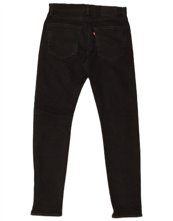 Levi's Mens Slim Jeans W30 L29 Algodão Preto