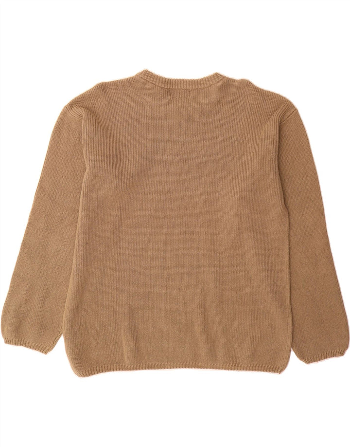 TIMBERLAND Boys Crew Neck Jumper Sweater 13-14 Years Brown Cotton Vintage Timberland and Second-Hand Timberland from Messina Hembry 