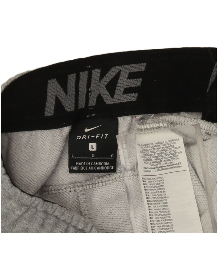 Calça de treino masculina NIKE Joggers grande cinza poliéster