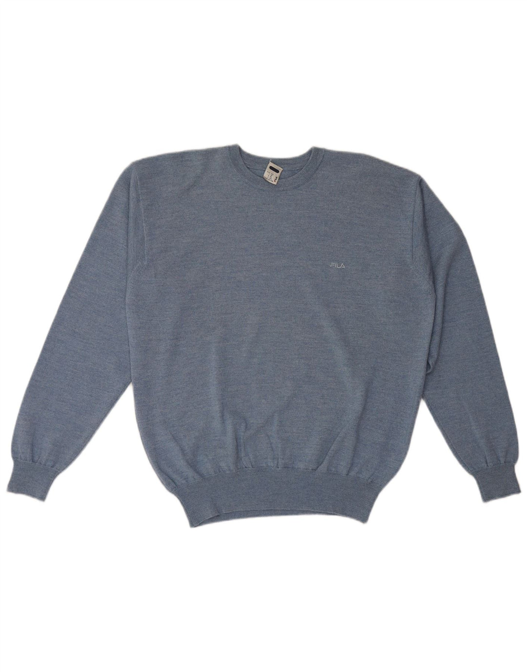 Suéter masculino Fila com gola redonda 2XL lã azul