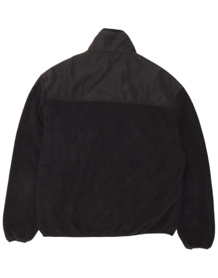 Jaqueta de lã masculina DKNY UK 38 poliéster preto médio