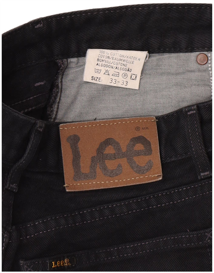 Lee Womens Tapered Jeans W33 L30 Azul Marinho Algodão