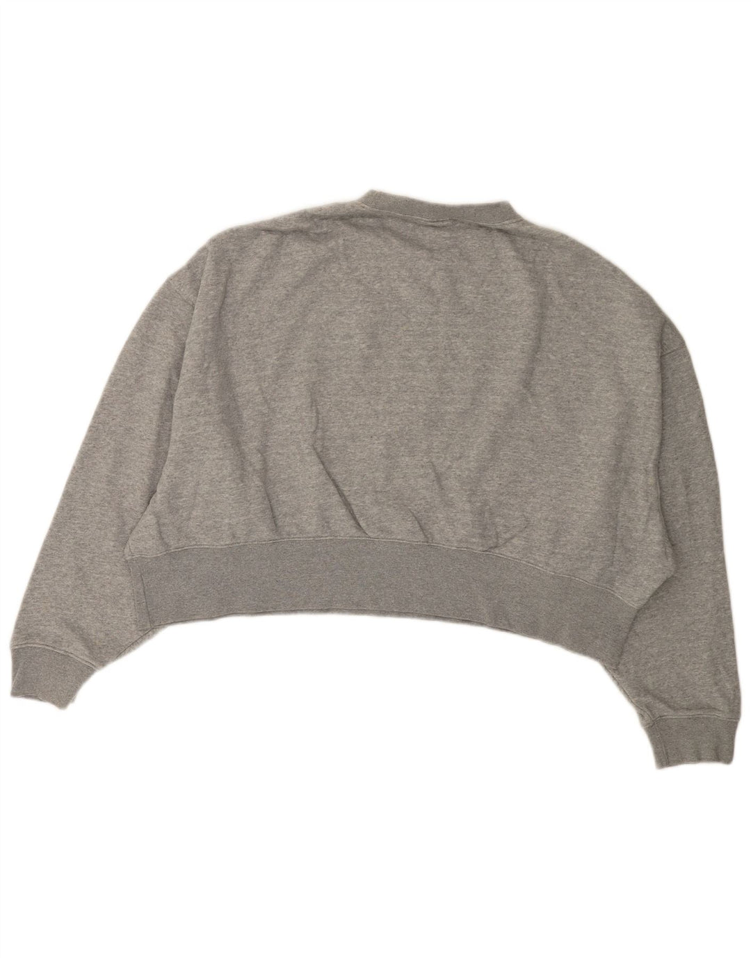 NIKE feminino oversized crop moletom jumper UK 14 médio cinza algodão