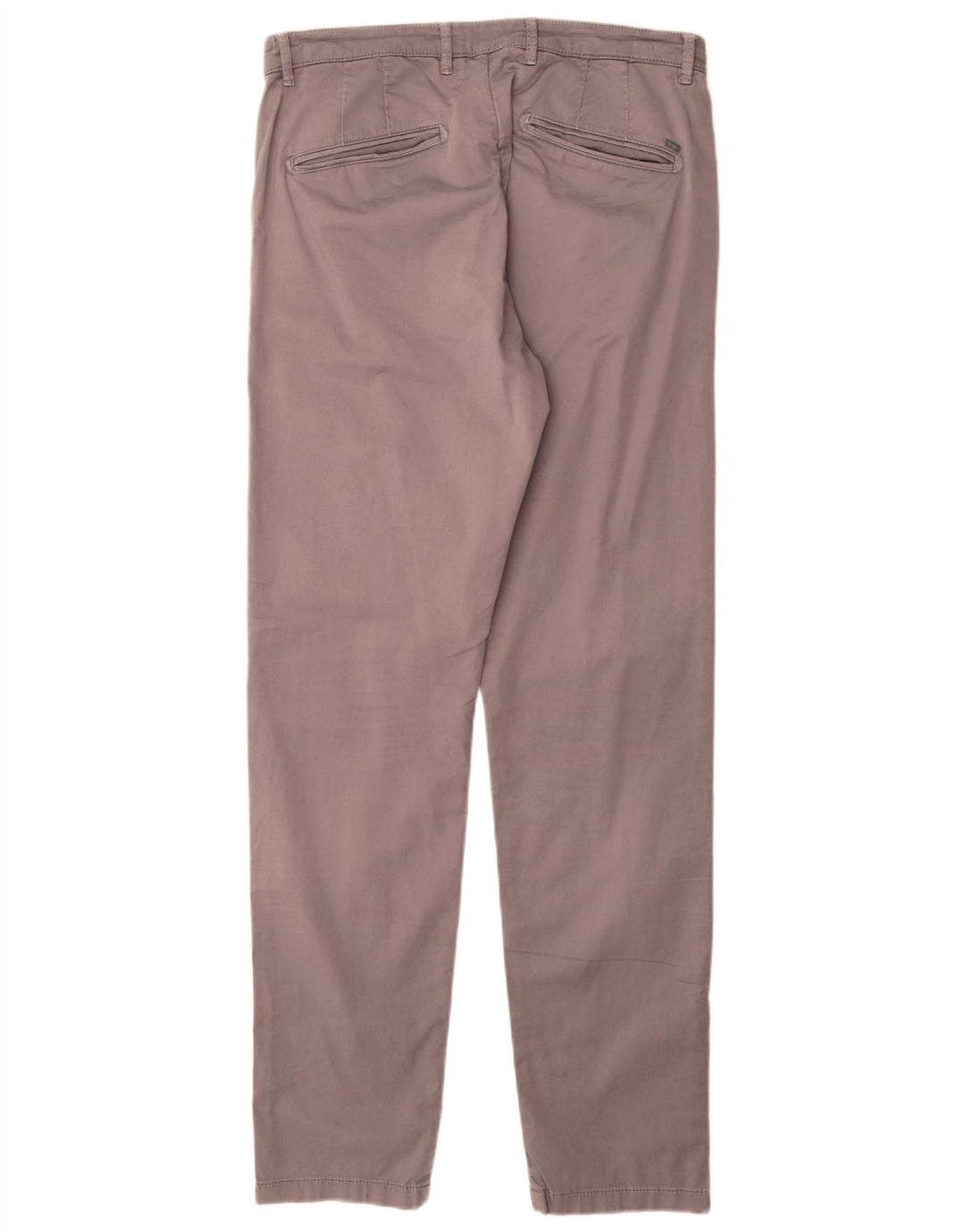 Liu Jo Mens Slim Chino Calças IT 46 Pequeno W30 L32 Algodão Cinza