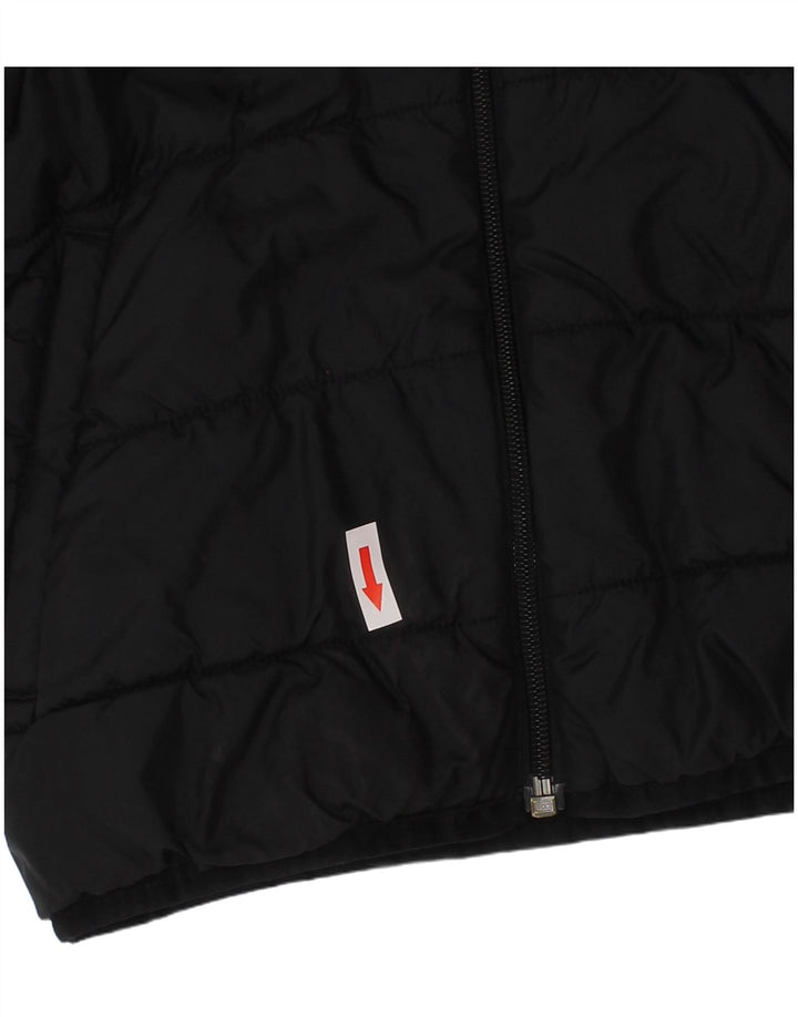 Casaco acolchoado com capuz Adidas Boys 4-5 anos preto poliéster