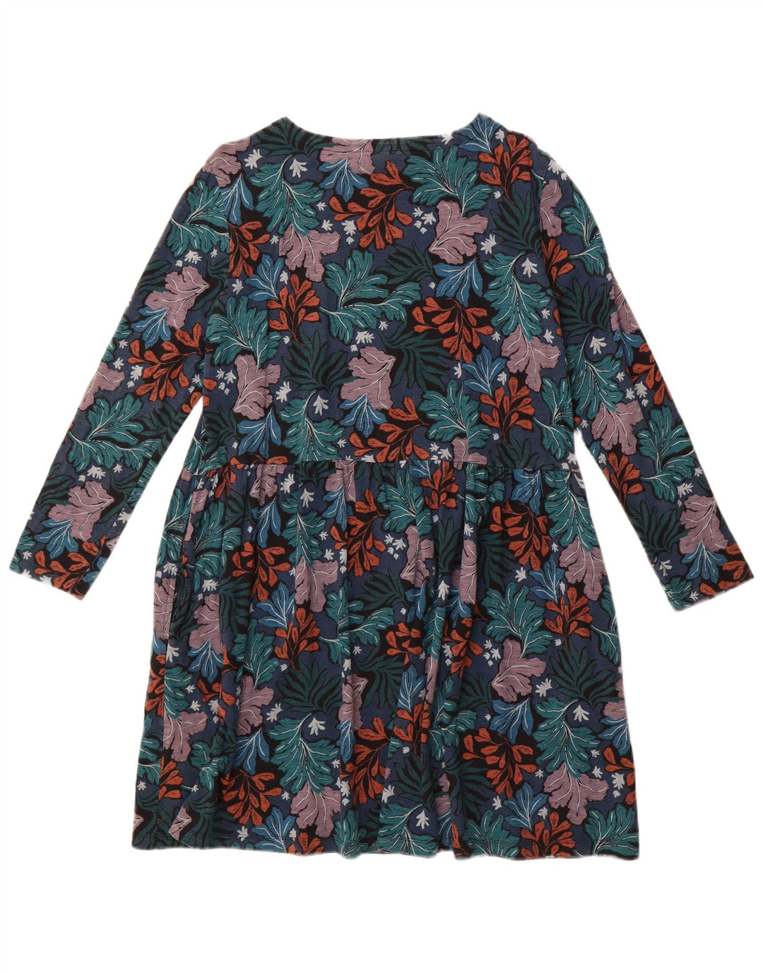 Vestido básico feminino Seasalt Cornwall Reino Unido 12 algodão multicolorido médio