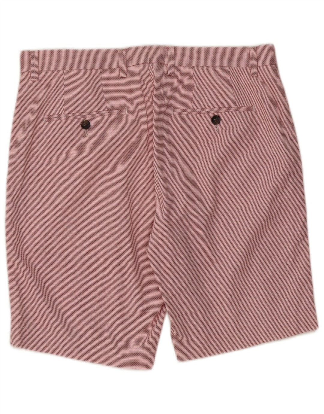 REISS Mens Chino Shorts W32 Médio Algodão Riscas Vermelhas