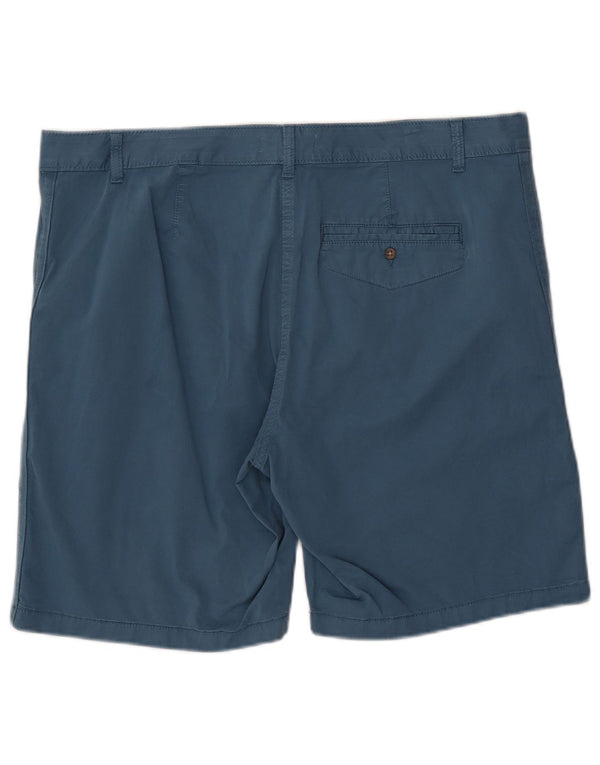 Marks & Spencer Womens Chino Shorts UK 18 XL W40  Blue Cotton