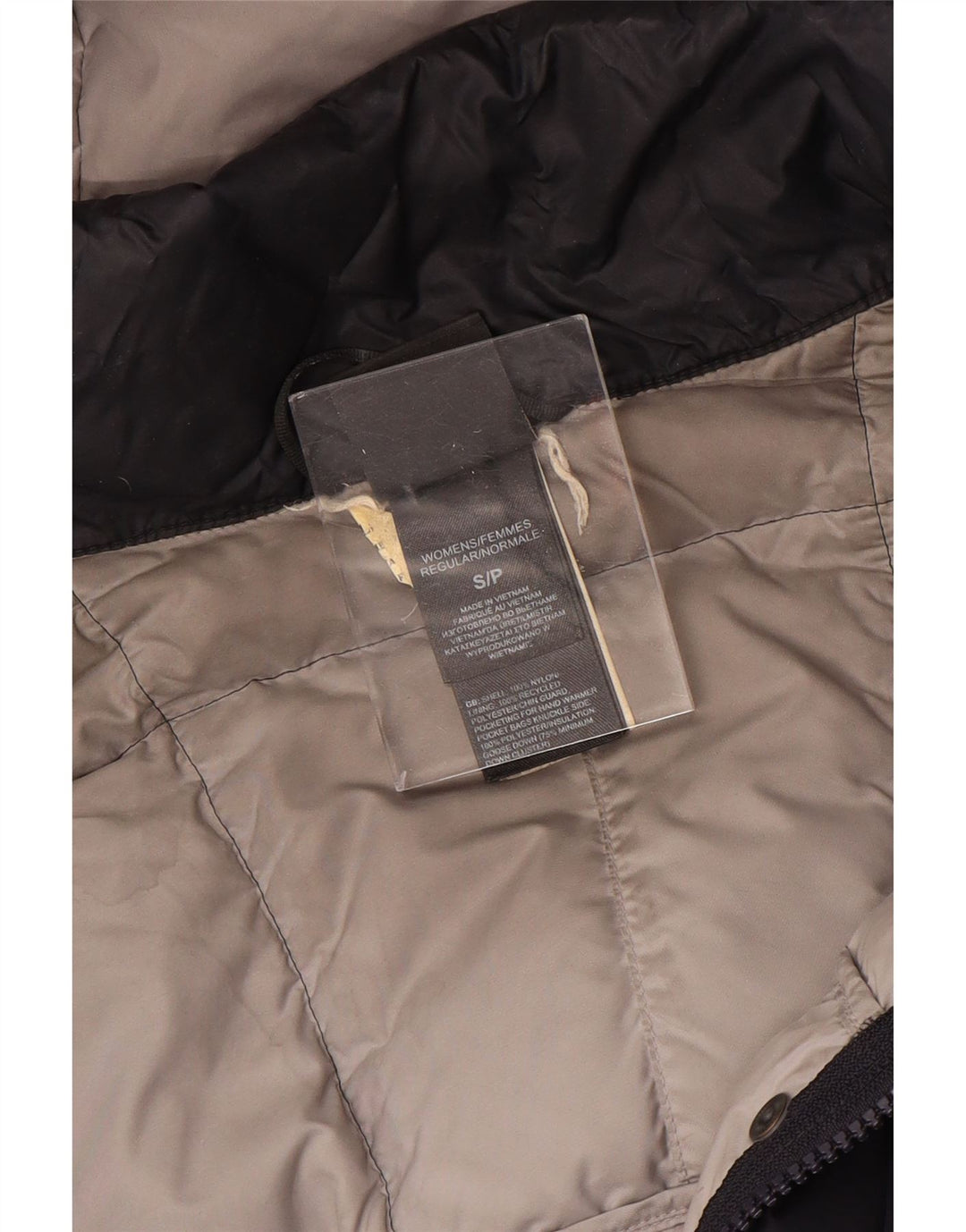 Casaco acolchoado com capuz grande THE NORTH FACE Reino Unido 10 pequeno azul marinho