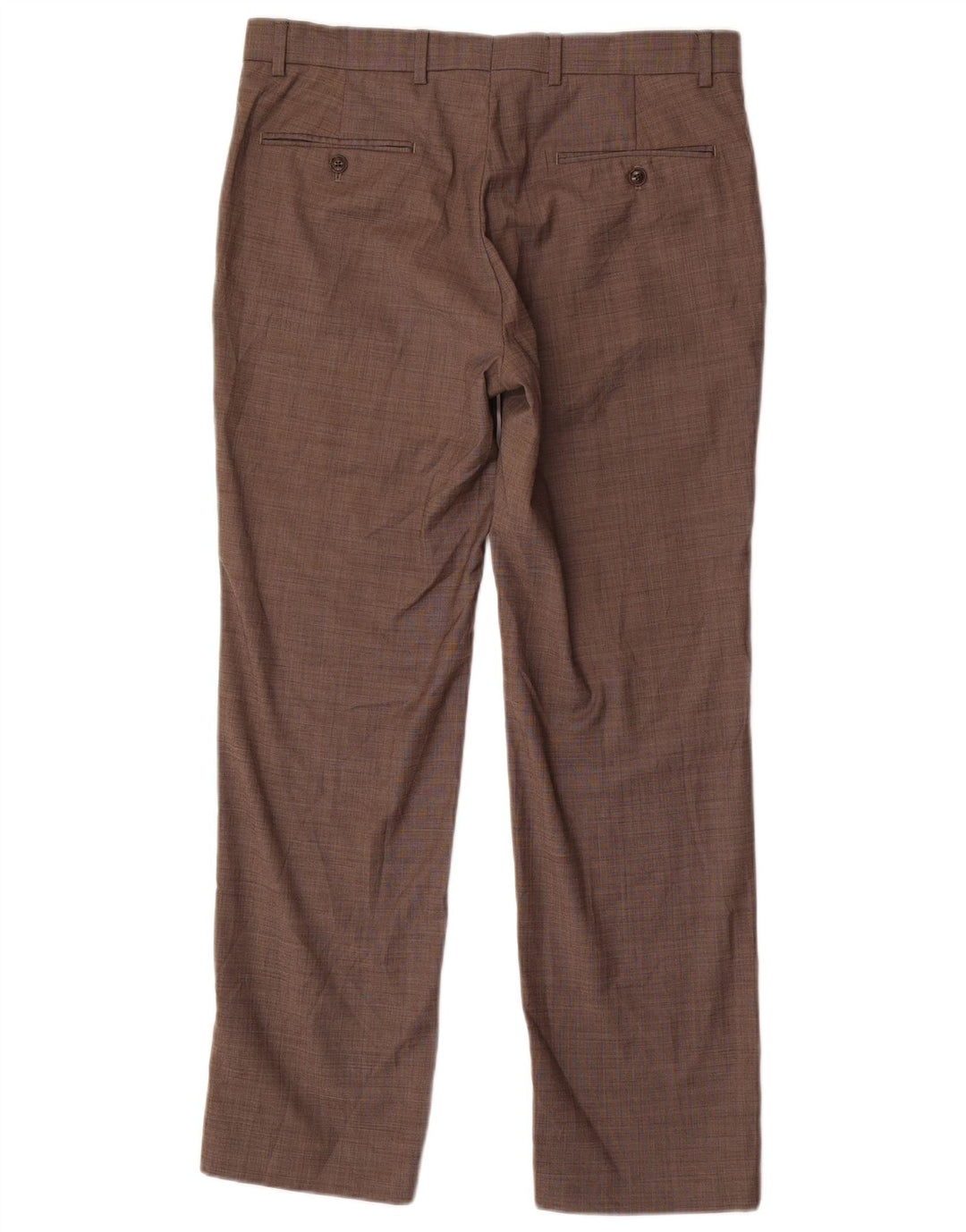 Calça masculina TOMMY HILFIGER de terno reto W35 L30 poliéster cinza