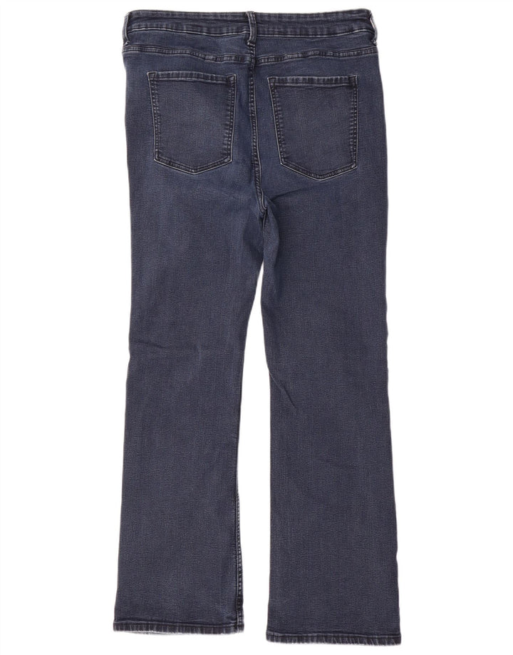 Jeans Marks & Spencer feminino regular fit bootcut Reino Unido 16 grande W34 L28 azul