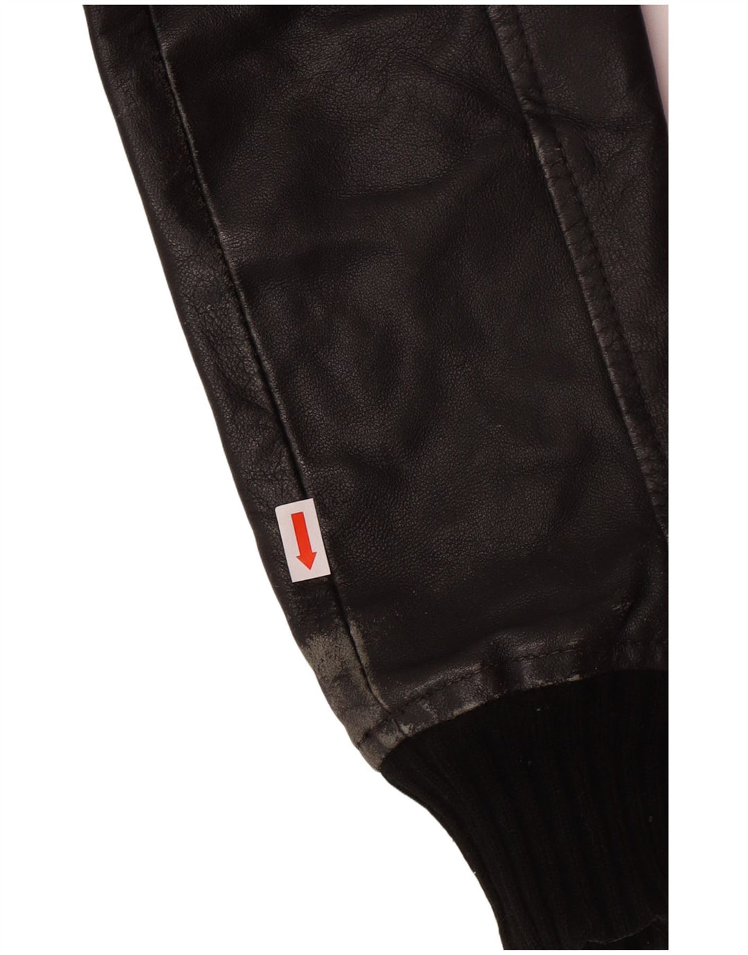 Jaqueta de couro feminina XDYE Reino Unido 10 motociclista de couro preto pequeno