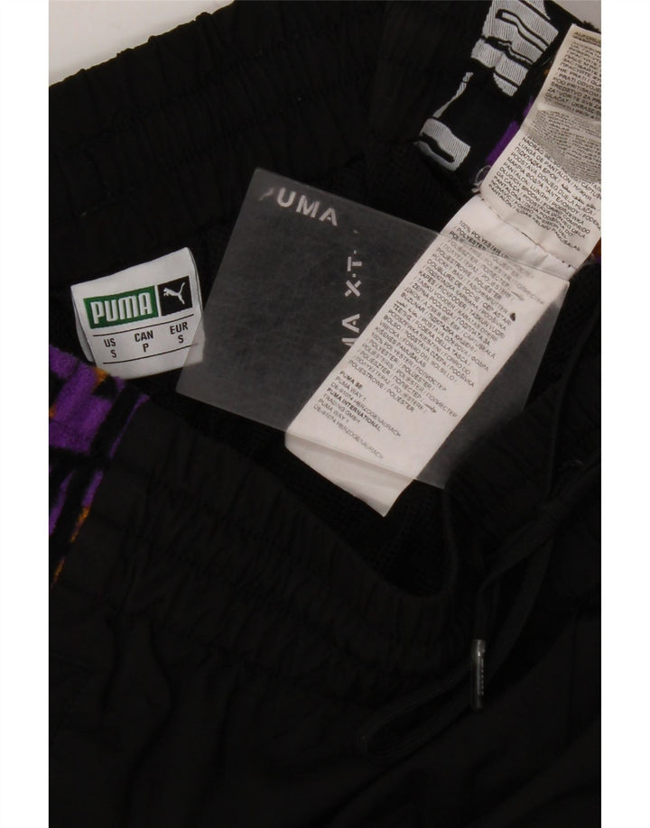 Calça esportiva masculina PUMA Graphic Joggers pequeno bloco colorido preto