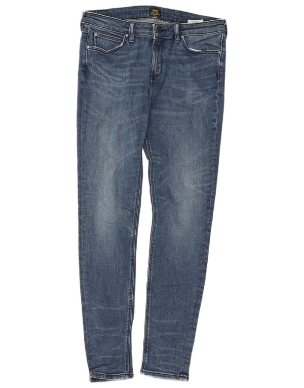 Lee Womens Scarlett Skinny Jeans W31 L31 Azul Algodão