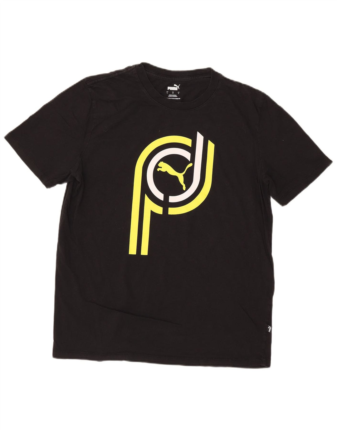 Puma Camiseta Masculina Graphic Top Grande Preto