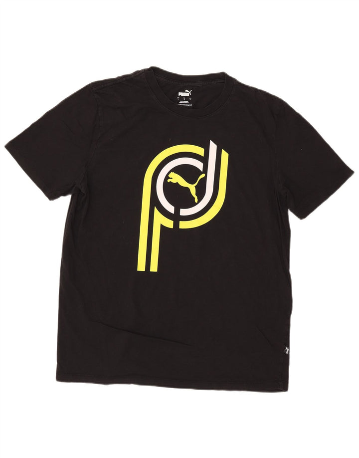 Puma Camiseta Masculina Graphic Top Grande Preto