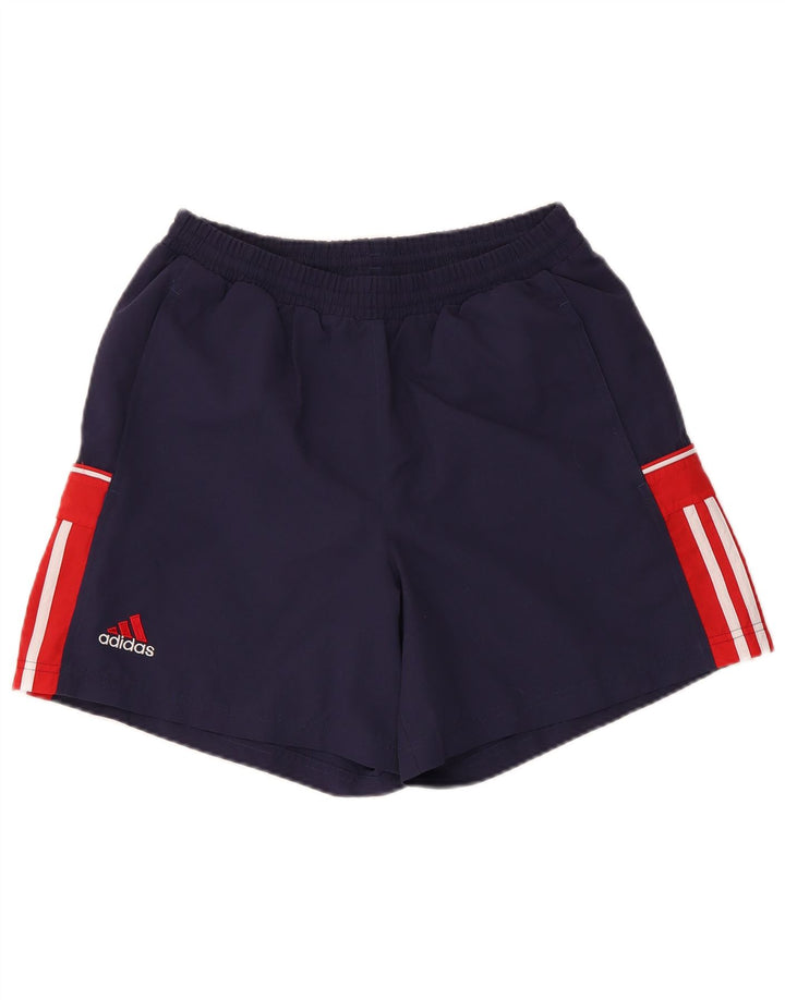 Adidas Mens Sport Shorts Médio Azul Marinho Colorblock Poliéster
